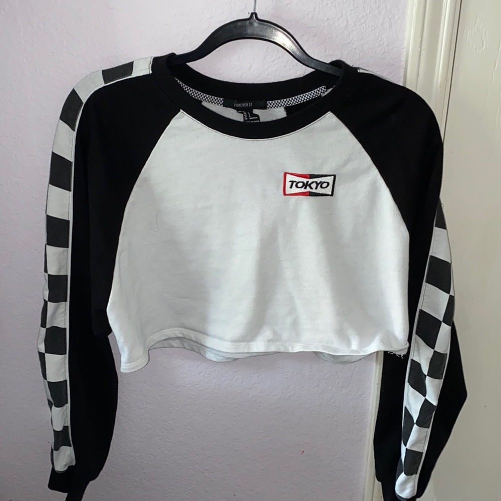 Forever 21 “Tokyo” racer striped long sleeve